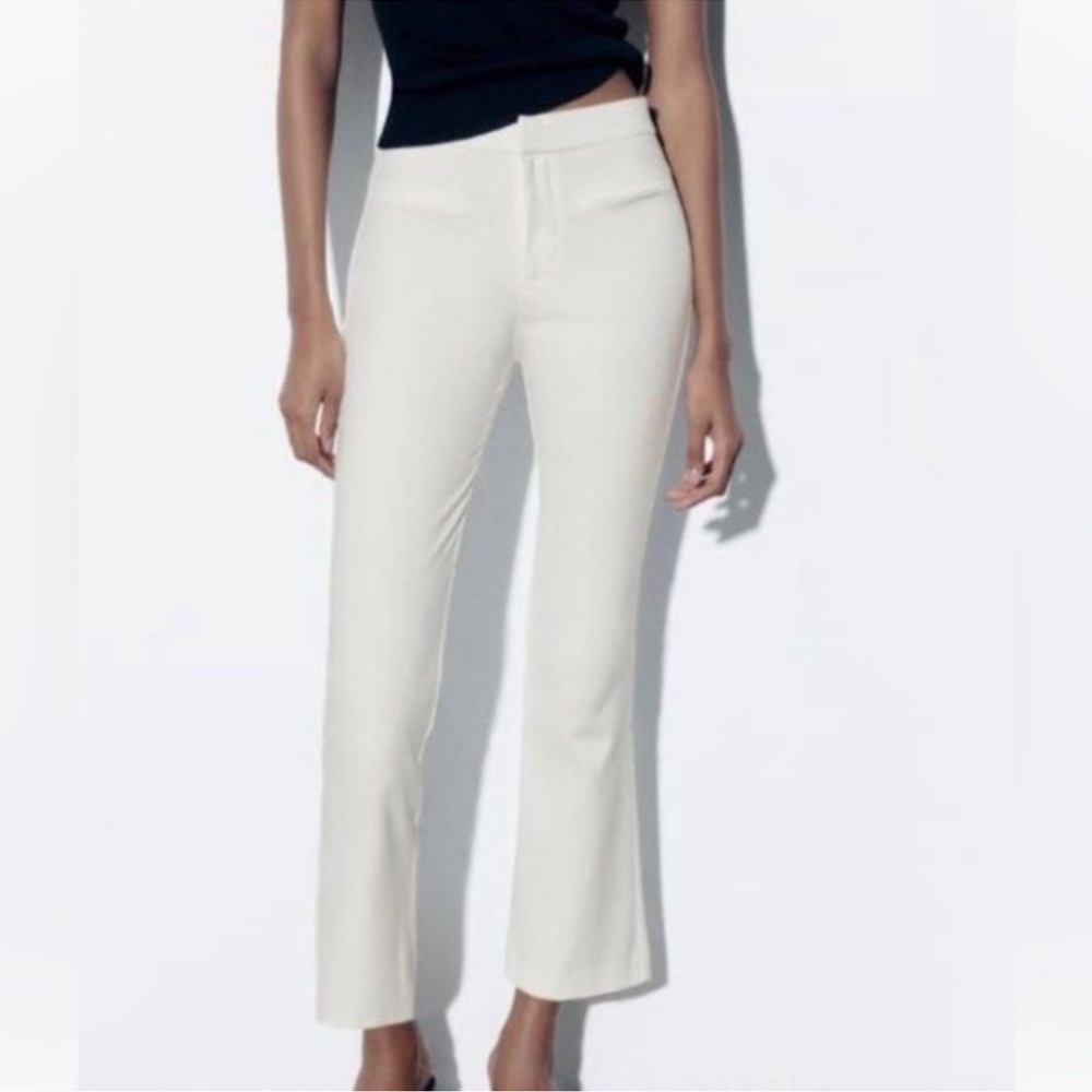 Zara Crop Flare Stretch Trouser